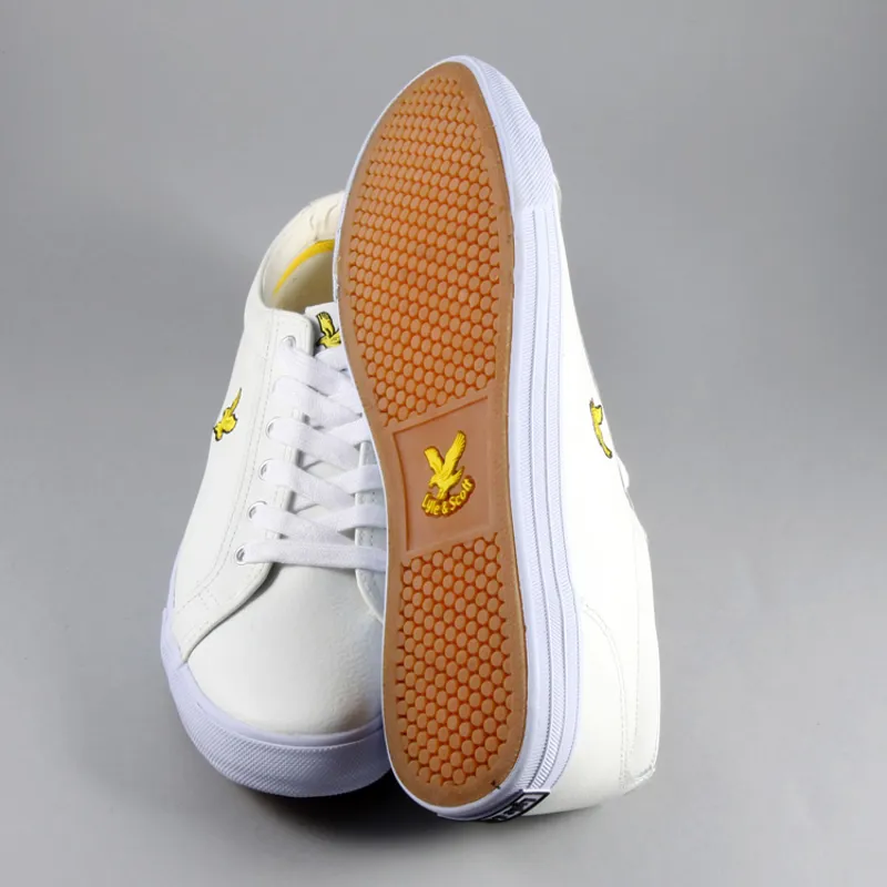 Lyle and Scott Halket Leather - White-4